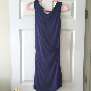 NWT BACKLESS Cocktail Dress. Sleeveless With Drapey Neck.